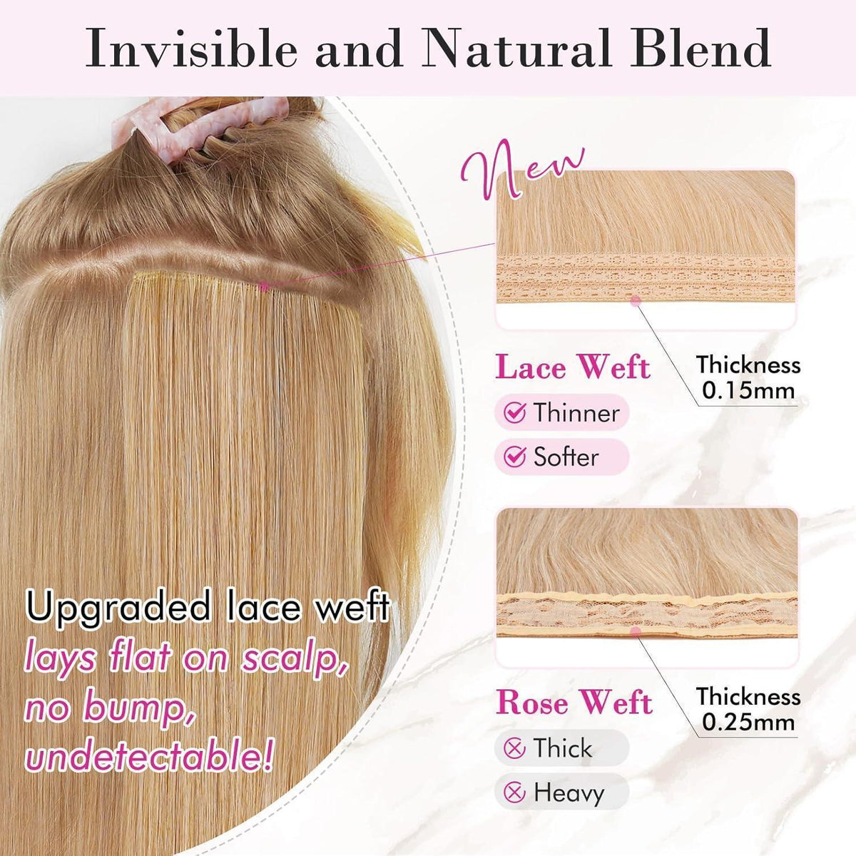 60cm Clip-in Haarverlängerung Platinblond – Lange Strandwellen