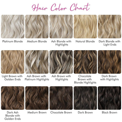 60cm Clip-in Haarverlängerung Platinblond – Lange Strandwellen