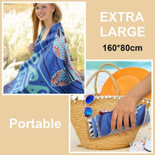 Mikrofaser Strandtuch Damen Herren 160x80cm, Schnell