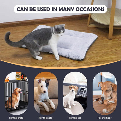 IEUUMLER XXL Hundebett Waschbar Flauschig Grau 121x76cm Katzenkissen
