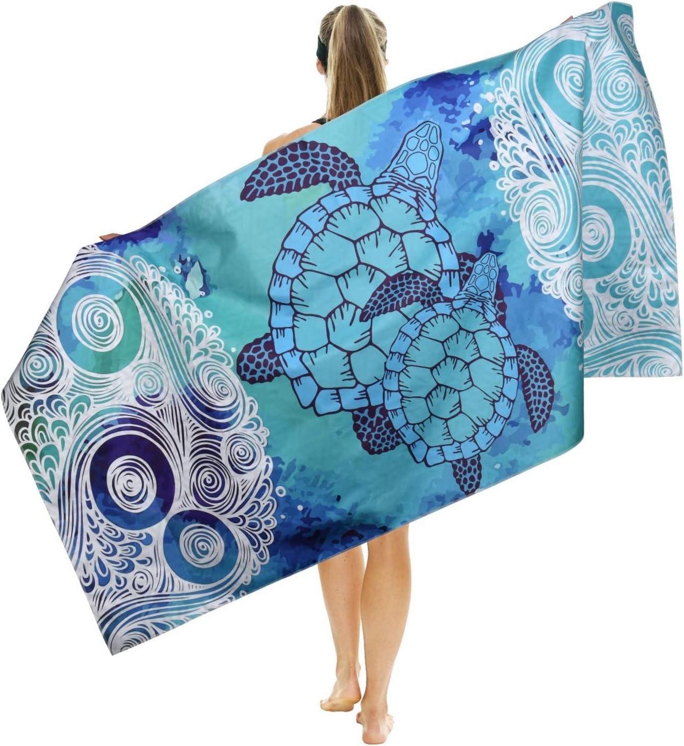 Mikrofaser Strandtuch 160x80cm Schnell Trocknend Beach Towel