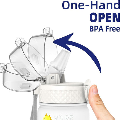 Kinder Trinkflasche Edelstahl Strohhalm Auslaufsicher Kanteen bpa-frei