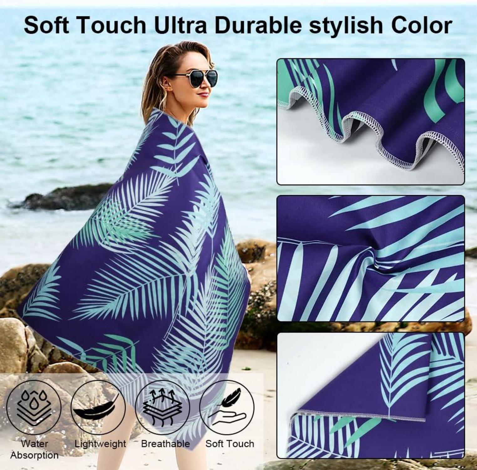Schnell trocknendes Mikrofaser Strandtuch 160x80cm Strandhandtuch