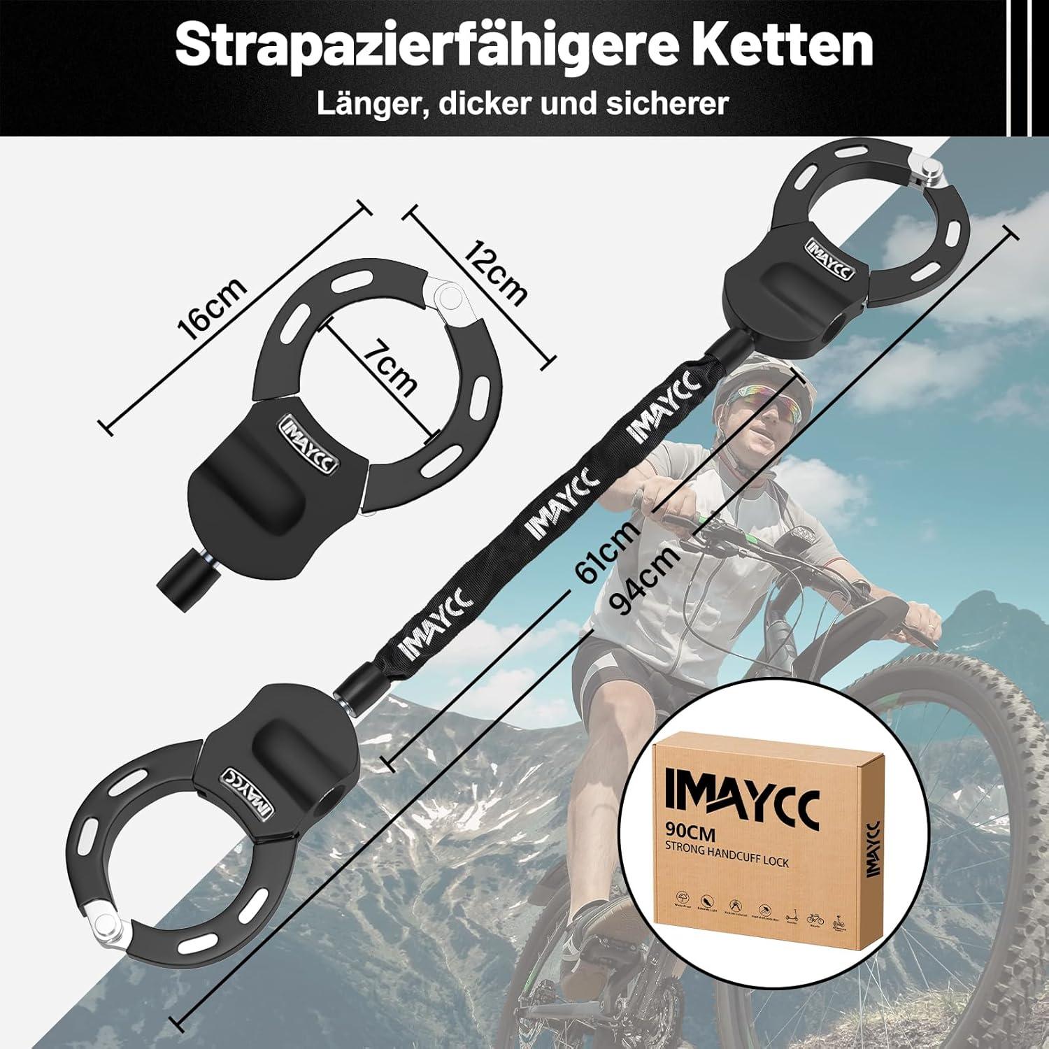 E-Scooter Schloss Diebstahlsicherheit Handschellenschloss 94cm