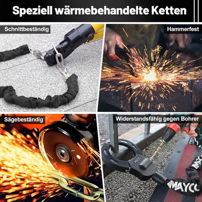 Elektroroller Schloss Diebstahlschutz 94cm Hochsicherheitshandshcuh E-Fahrrad