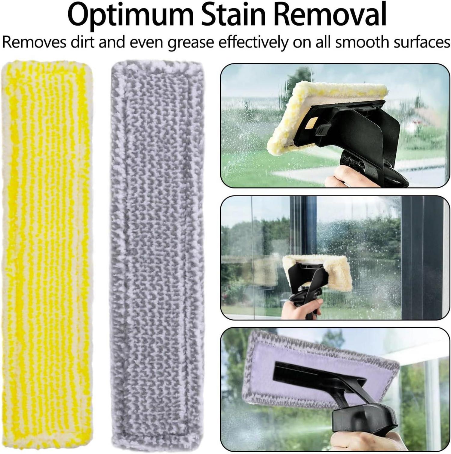 Wiseten Qualität Zubehör 6 Microfasertücher 4 Gummirakel Kärcher WV 2 5 1 Plus