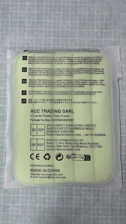 Bagasin Laptop Hülle Tasche 15-16 Zoll Wasserdicht 4-lagiger Schutz Grün