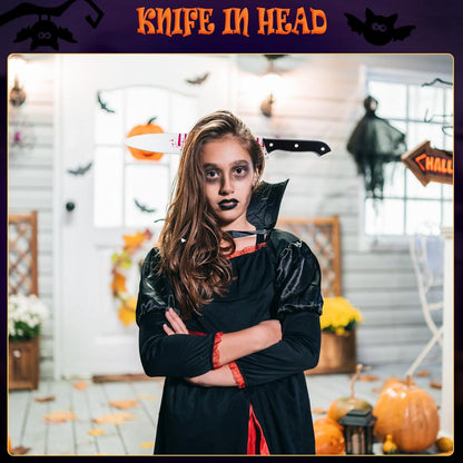 Halloween Messer im Kopf Haarreif Haarschmuck Damen Herren Party