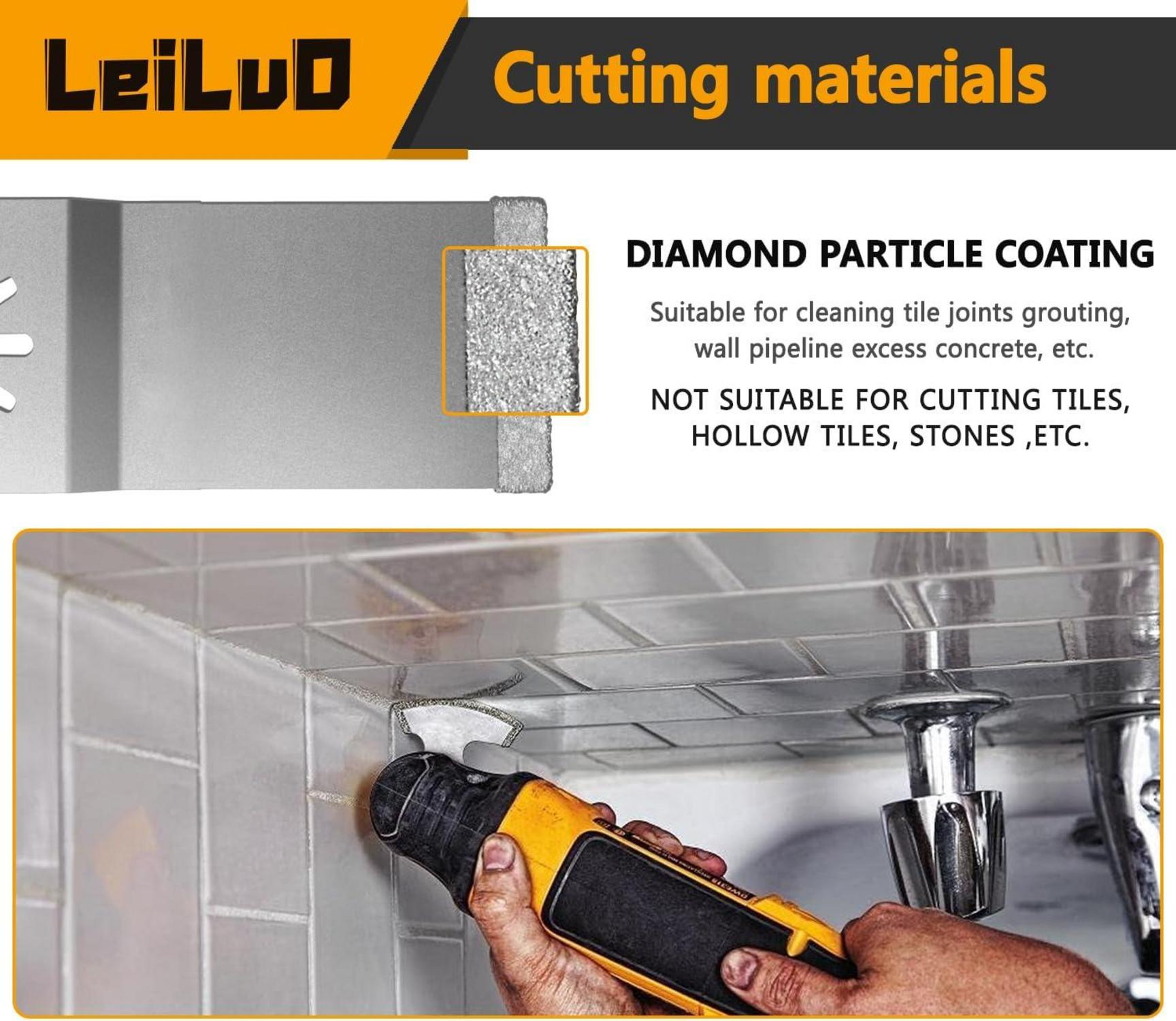Oszillierende Multitool Diamant Klingen Set 6tlg für Fugenentfernung
