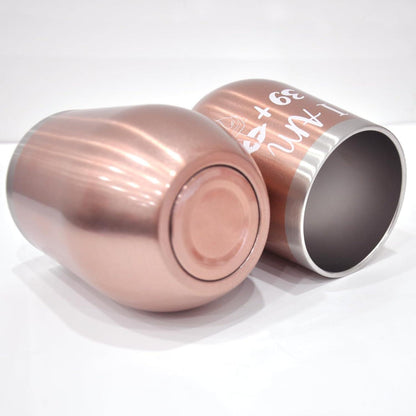 40. Geburtstag Frauen Edelstahl Weinbecher Geburtstagsgeschenk 350ml