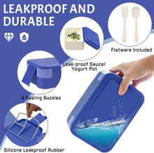 BIBURY Lunchbox 1550ml Stapelbare Bento Box Auslaufsicher