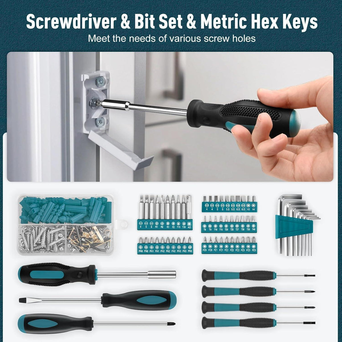 281-teiliges Handwerkzeug-Set mit Aufbewahrungskoffer
