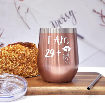 Weinbecher Edelstahl 30. Geburtstagsgeschenk Frauen 350ml Geburtstag Frau