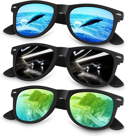 Sunier 2025 Polarisierte Sonnenbrille UV-Schutz Cat 3 CE