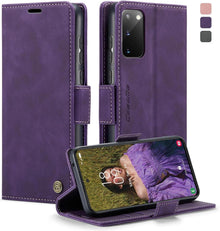Samsung Galaxy S20 Flip Case Leder RFID Standfunktion 360° Schutz
