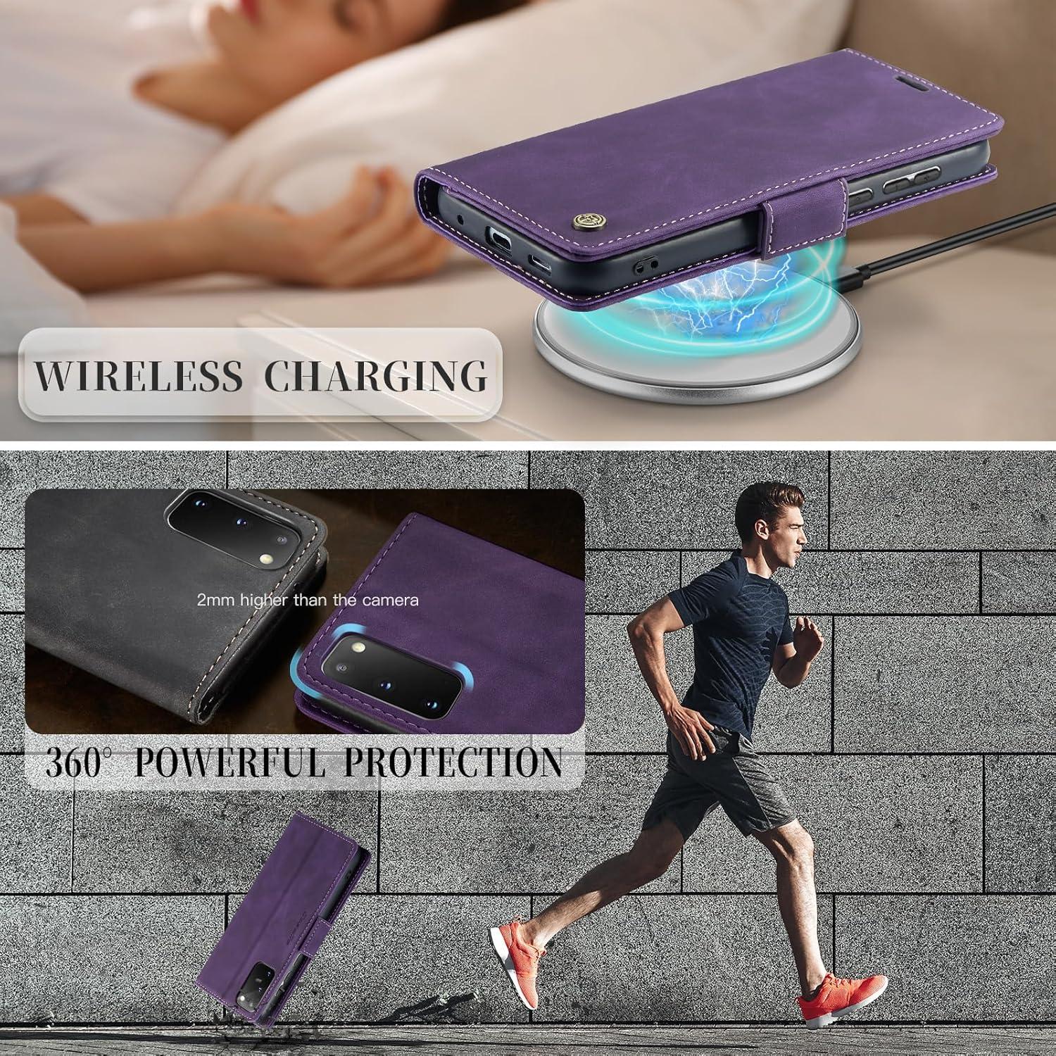 Samsung Galaxy S20 Handyhülle Leder RFID Schutz Flip Case Standfunktion