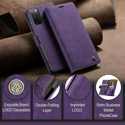 Samsung Galaxy S20 Handyhülle Leder RFID Schutz Flip Case Standfunktion