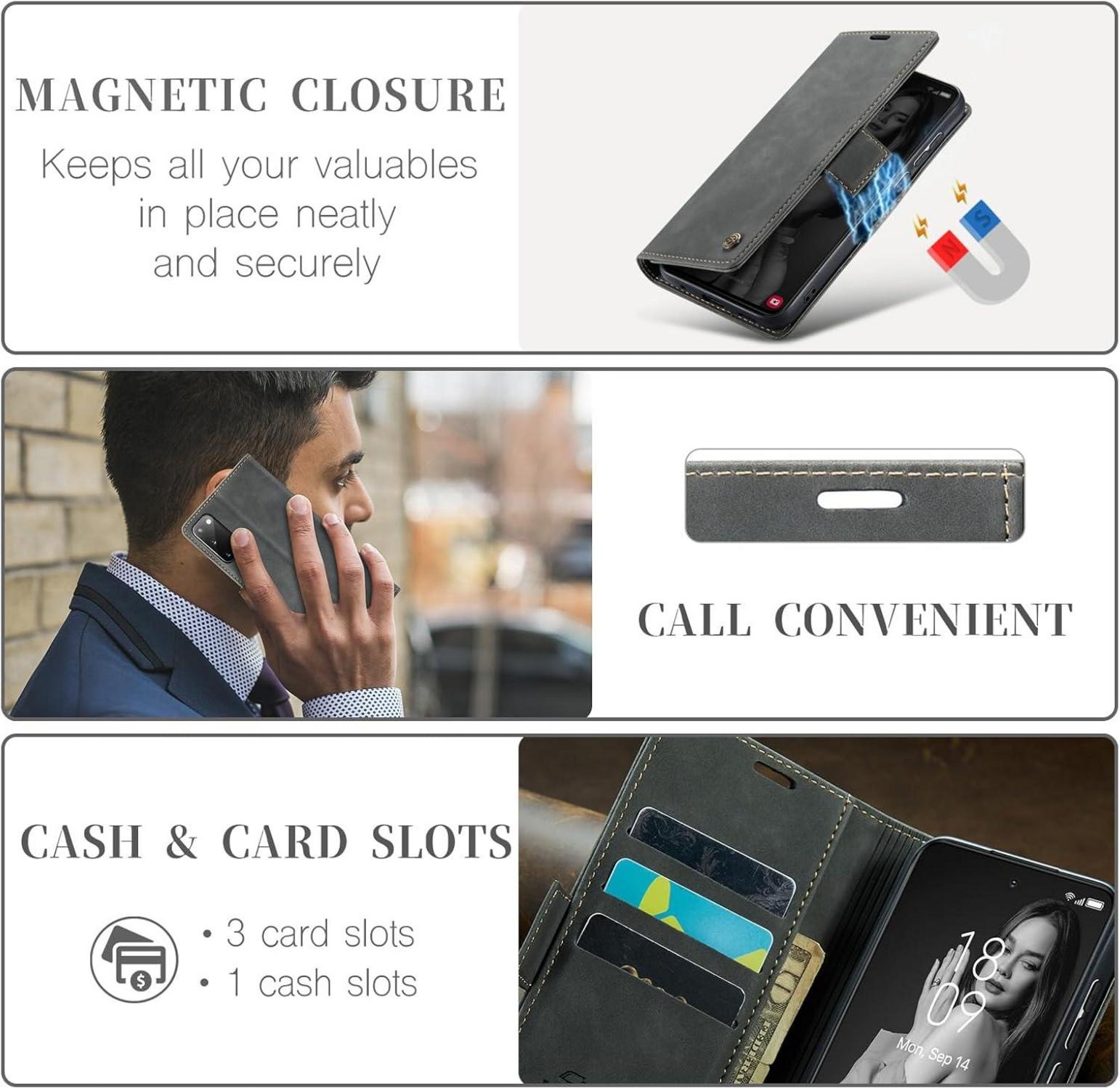Handyhülle Samsung Galaxy S20 Premium Leder RFID Schutzhülle Flip Case