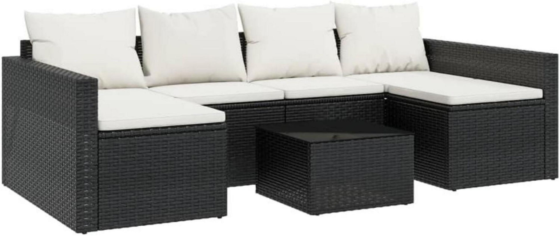 Garten Lounge Set mit Kissen, Sitzgruppe für Garten Terrasse
