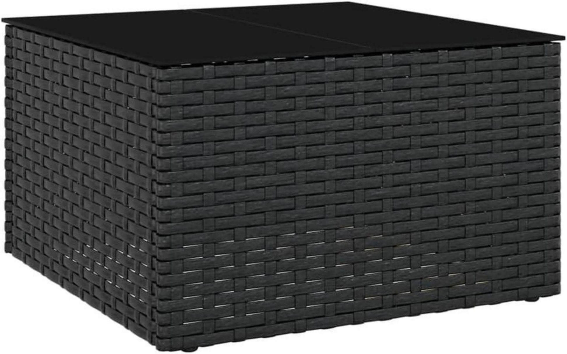 vidaXL Garten Lounge Set Schwarz Poly Rattan Kissen U-Form