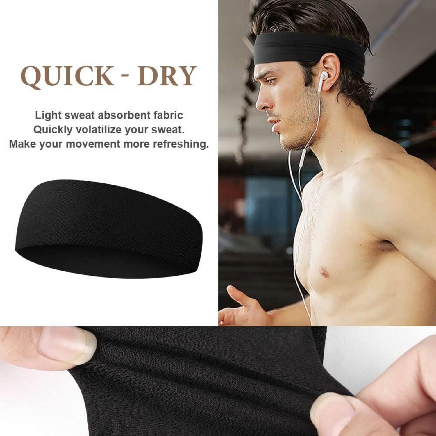 Sport Stirnbänder Unisex elastisch dünn rutschfest 4er Set