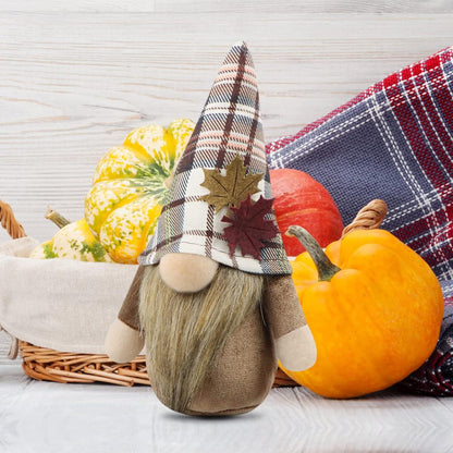 Herbst Wichtel Figuren 2er Set Deko Herbstdeko Herbstdeko Autumn Blau Braun