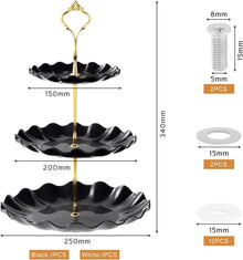 3-stöckiger Kuchenständer Cupcake-Halter
