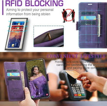 Samsung Galaxy S23 5G Hülle Lila RFID Premium Leder