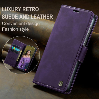 Handyhülle Samsung Galaxy S23 5G RFID Leder Klapphülle 6,1'' - Lila