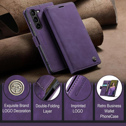 Samsung Galaxy S23 5G Handyhülle Lila Premium Leder RFID Standfunktion
