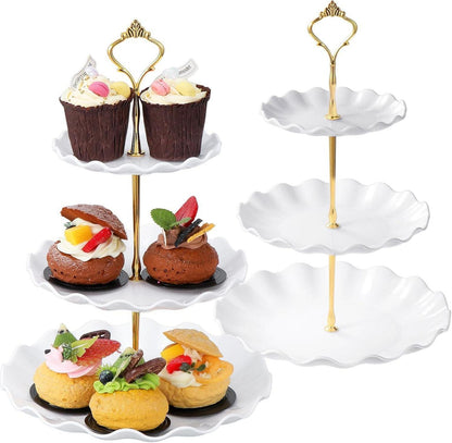 3-stöckiger Cupcake Ständer Serviertablett Hochzeit Party Display