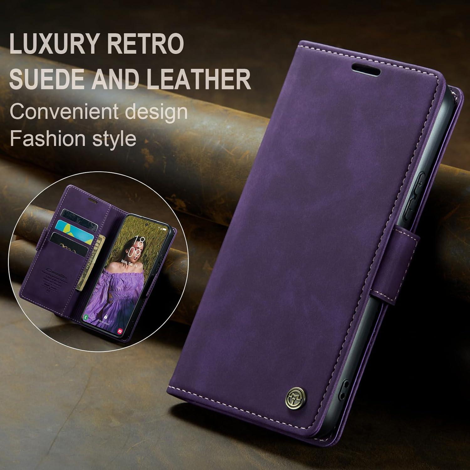 Handyhülle Samsung Galaxy A54 5G Leder RFID Flip Case Ständer