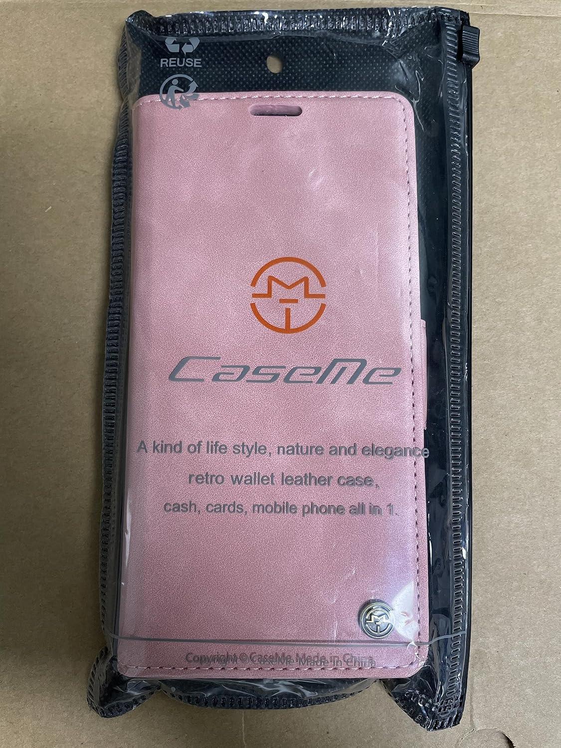 KZB Handyhülle für Xiaomi Redmi Note 12 Pro 5G Hülle Magnet RFID Schutzhülle Flip Rosa