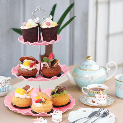 3-stöckiger Cupcake-Ständer Serviertablett Hochzeit Geburtstag Boo