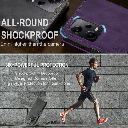 KZB Xiaomi Redmi Note 12 Pro 5G Poco X5 Pro 5G Leder Flip Case Grau
