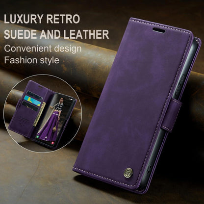 Handyhülle Samsung Galaxy A34 5G Leder RFID Flip Case 6,6'' Lila