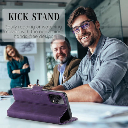 KZB Handyhülle für Xiaomi Redmi Note 12 Pro 5G Premium Leder RFID Schutzhülle - Lila