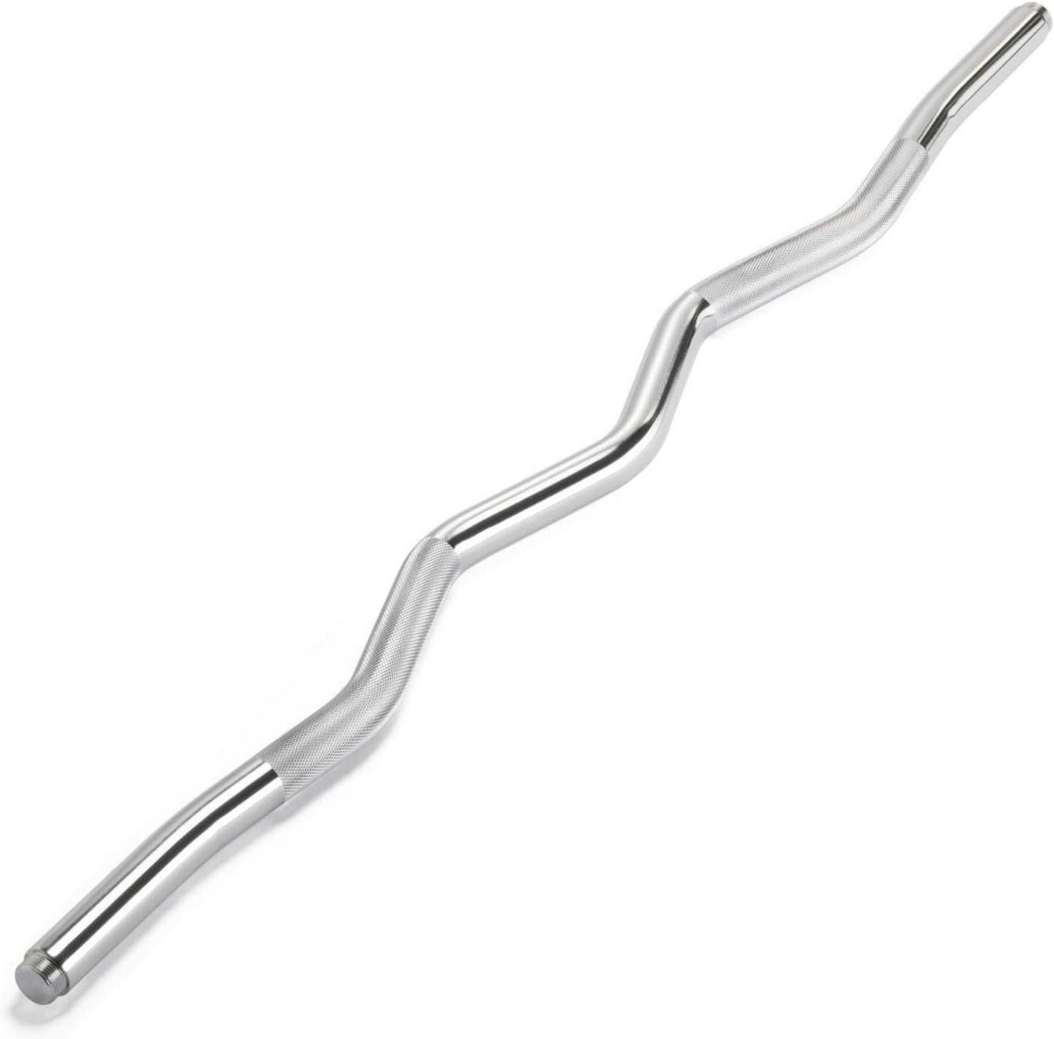 Curlstange 95cm massiver Stahl verchromt gerändelt Ø 28mm