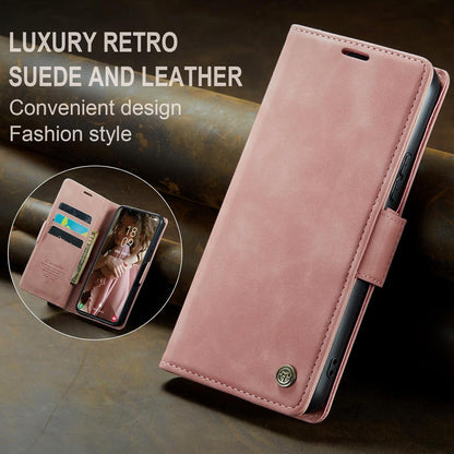 Handyhülle Samsung Galaxy A54 5G Leder RFID Tasche Klapphülle - Rosa