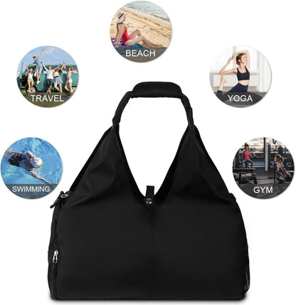 Sporttasche Damen Groß mit Schuhfach wasserdicht für Yogamatten