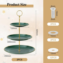 3-stöckiger Kuchenständer Cupcake-Halter, Dessertteller