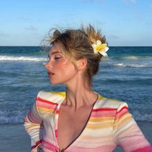 Blumen Haarklammer 6 Stück Acryl Haarspangen rutschfest