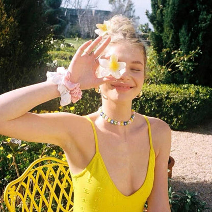 6er Set Blumen Haarklammern für dünnes und dickes Haar - Acryl Große