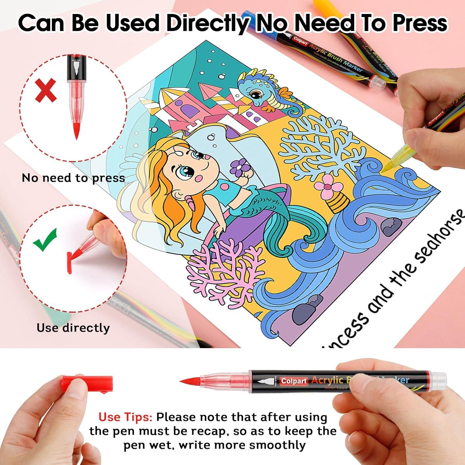 Acrylstifte für Steine Wasserfest 36Farben Acrylic Marker Set Glas