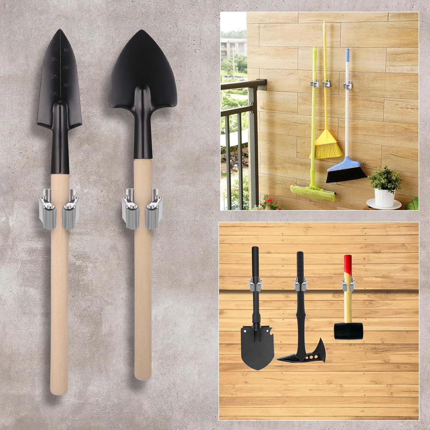 Moppbesenhalter Wand Edelstahl Gartengerätehalter 10 Stück