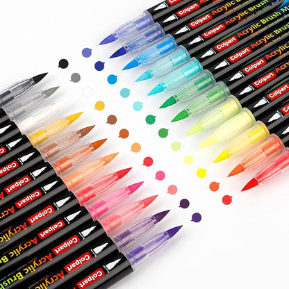 Acrylfarbe Marker Set 24 Farben für Kunst, Lettering, DIY