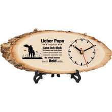 Holzuhr Geschenke für Papa Weihnachten Geburtstag Vatertag