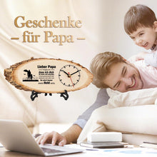 Holzuhr Geschenke für Papa Weihnachten Geburtstag Vatertag