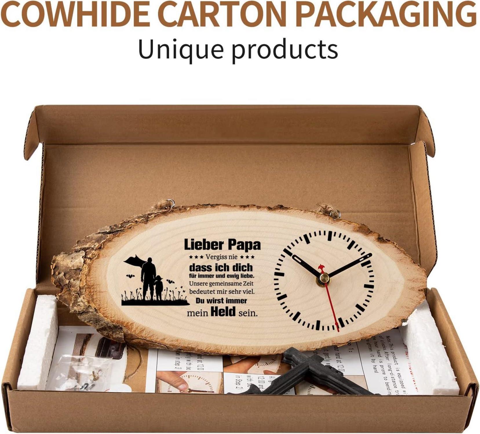 Geschenk für Papa Holzuhr Die Besten Papa Geschenk Weihnachten