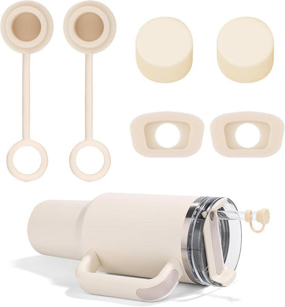 6er Set Silikon Auslaufsichere Stopfen für Stanley Cup 2,0 40/30oz